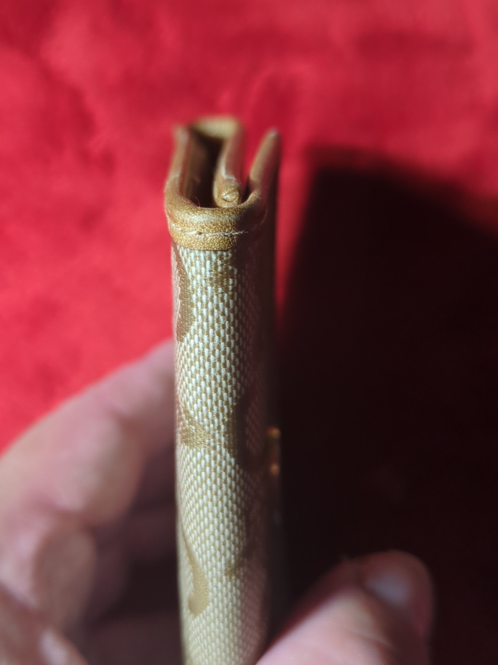 Vintage Celine Beige Brown Monogram Canvas Wallet $150 - Picture 12 of 13